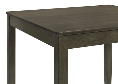 Parkwood 5-piece Square Dining Table Set Charcoal