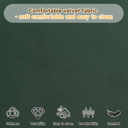Dark Green Velvet Bed Frame