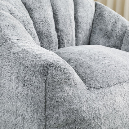 Beanbag Chair, Beanbag Sofa Chair With Armrests Stuffed High Density Foam