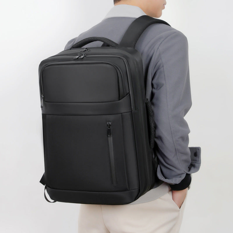 Solid-color Water-repellent Multi-functional Business Laptop Backpack