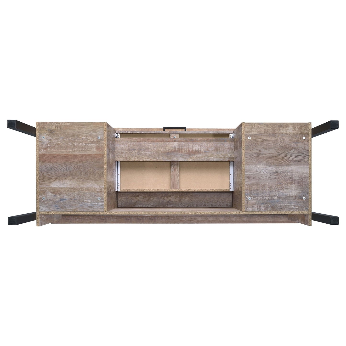 Azura - 4 Drawer Office Desk - Oak