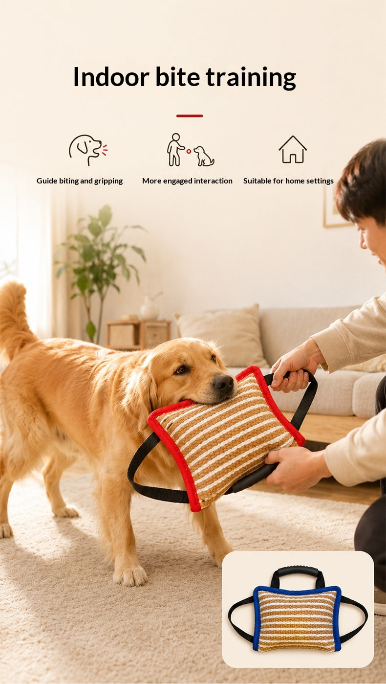 Jute Bite Cushion & Bite Roll For Dog Training