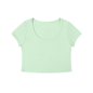 Loki & Ivy Women's Solid Color Slim Crop T-Shirt
