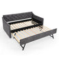Daybed With Pop Up Trundle And USB Charging Armrest
