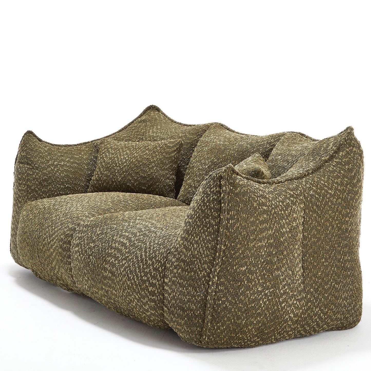Comfortable Dual Beanbag Chair With High Resilience Foam Core For 2 People