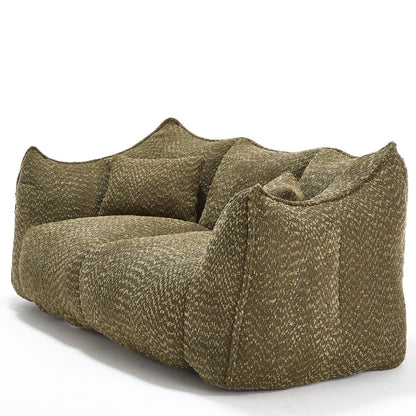 Comfortable Dual Beanbag Chair With High Resilience Foam Core For 2 People