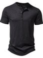 Men's Button Detail Short Sleeve Top