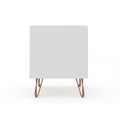 Rockefeller - Nightstand With 2 Drawers - White