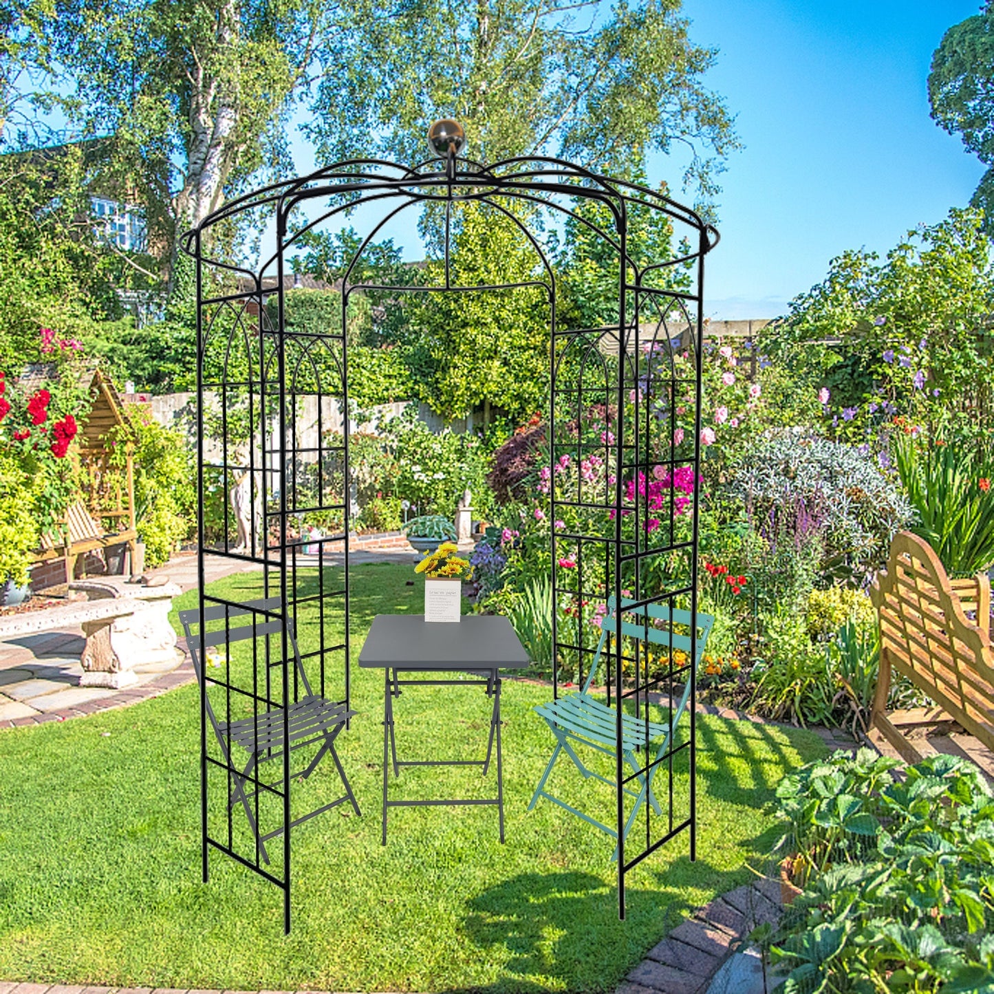 Metal Garden Arch Iron Pergola