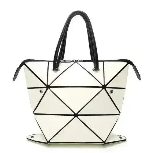 High Quality Geometric Rhombus PU Female Handbag