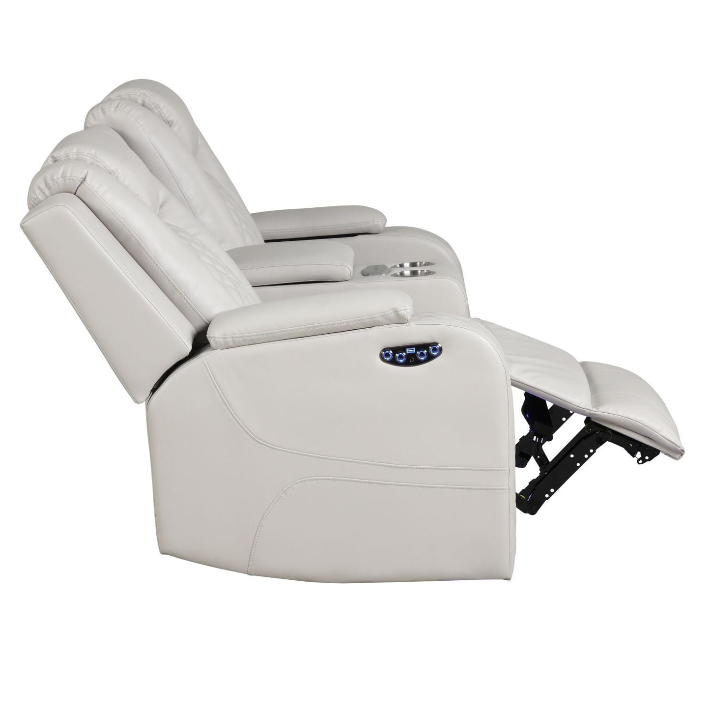 Benz - Power Recliner Set With LED Lighting And USB Charging