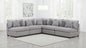 Cambria 5-piece Upholstered Modular Sectional Sofa Grey