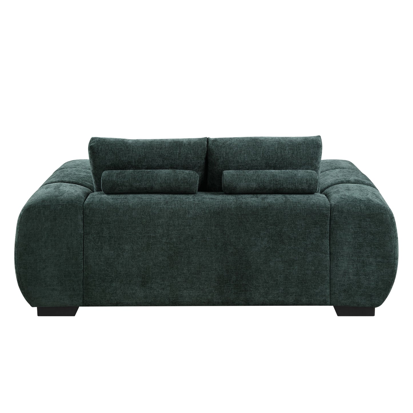 Ferrand Green Chenille Loveseat