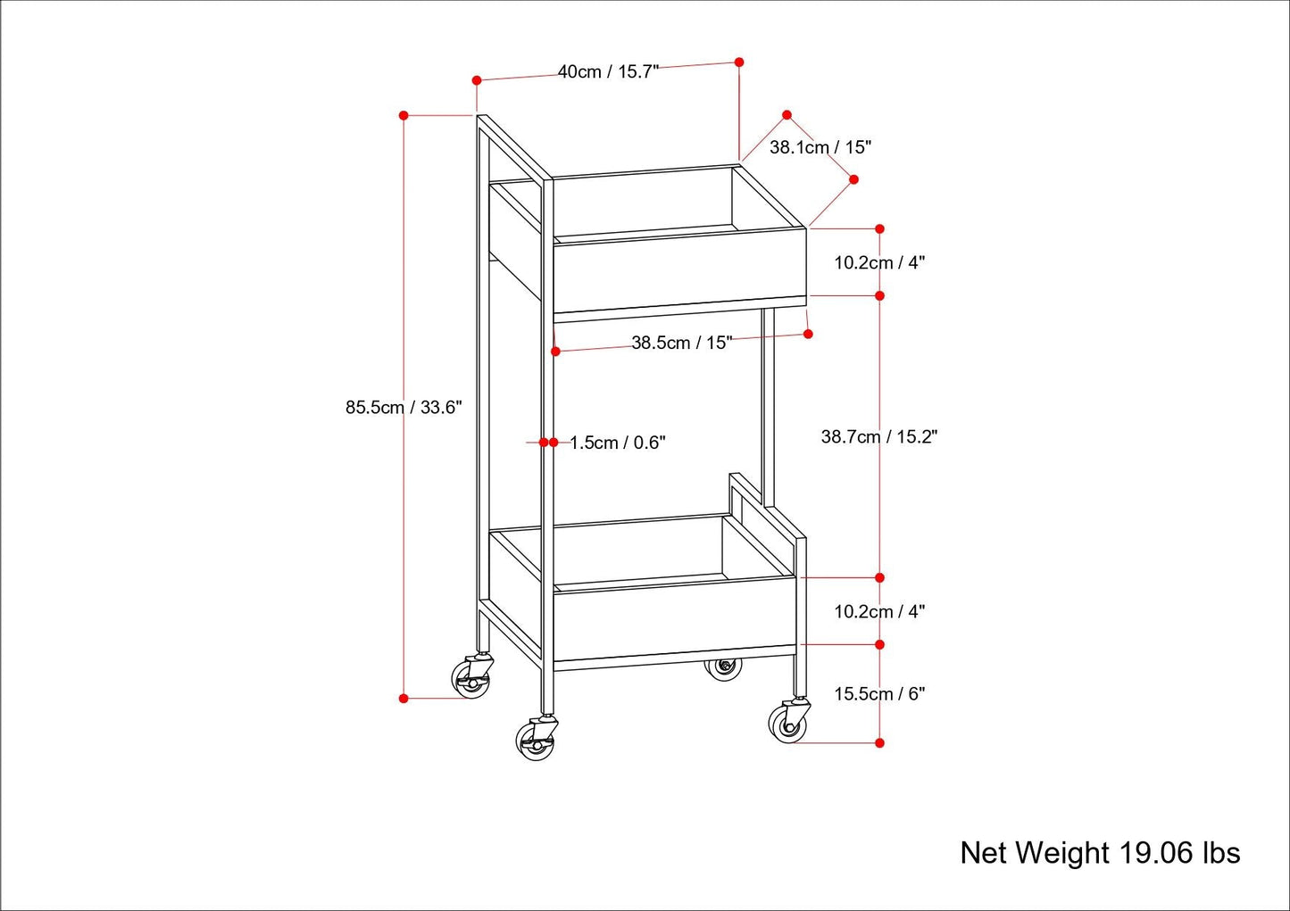Hobbs - Bar Cart - Natural