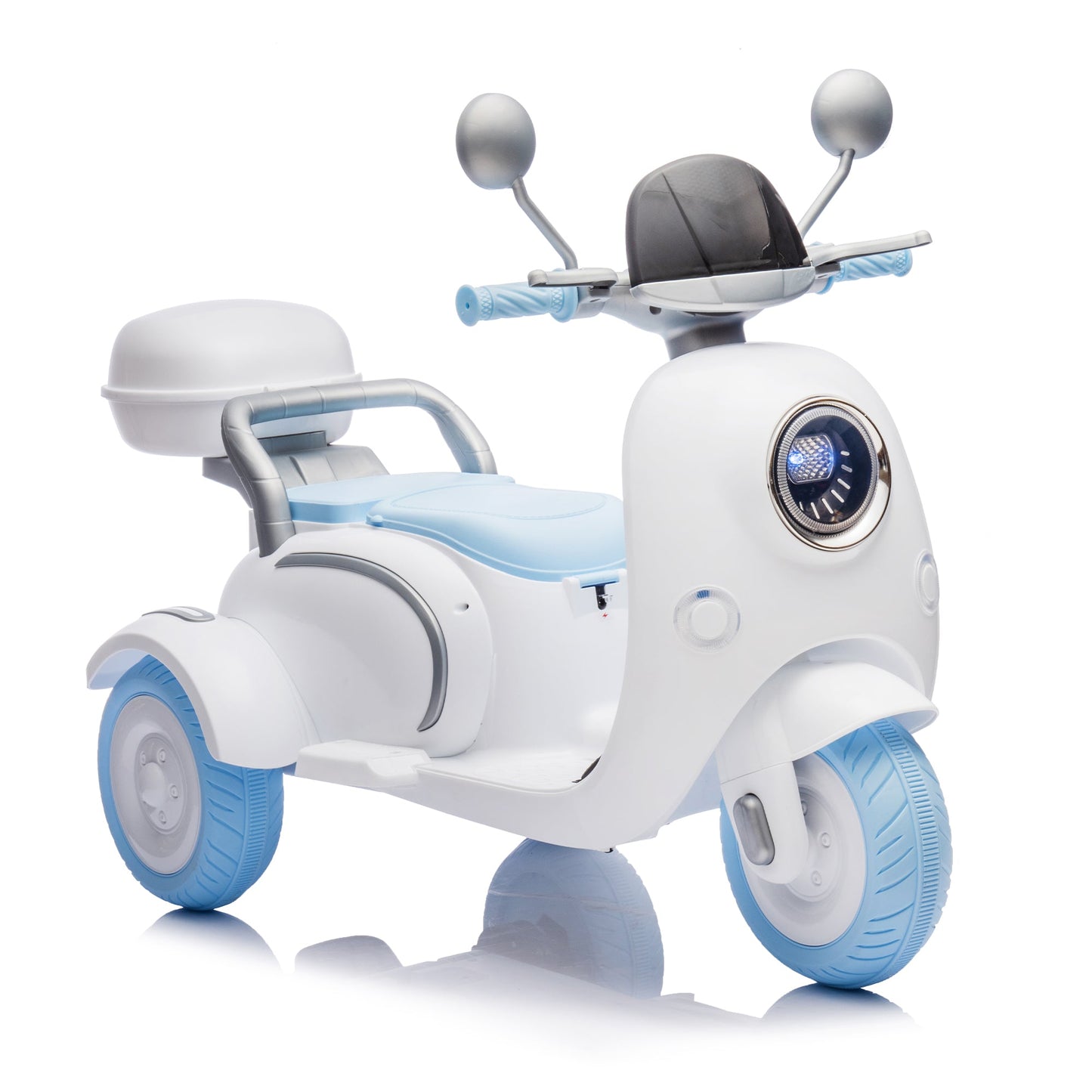 12V Two Motors Kids Ride On Two-Seater Electric Motorcycle