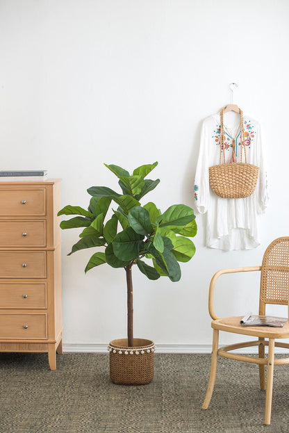 25x25x52"H Fiddle Fig Leaf Tree with 40 Leaves