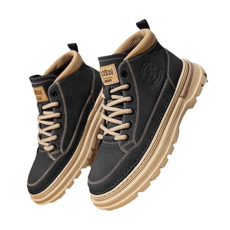 Men's British-style Retro Mid-height Dr Martens Boots