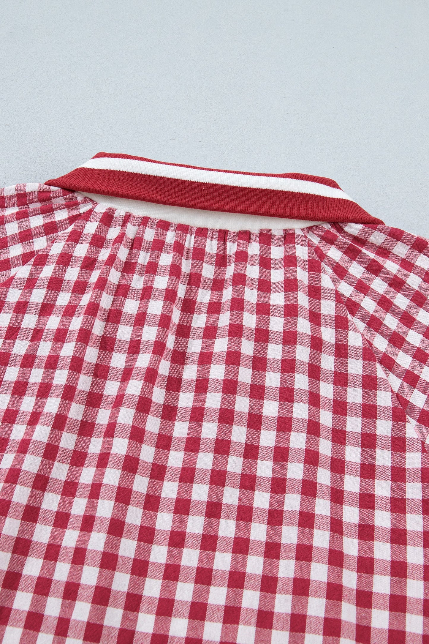 Journi Patchwork Half Zip Blouse