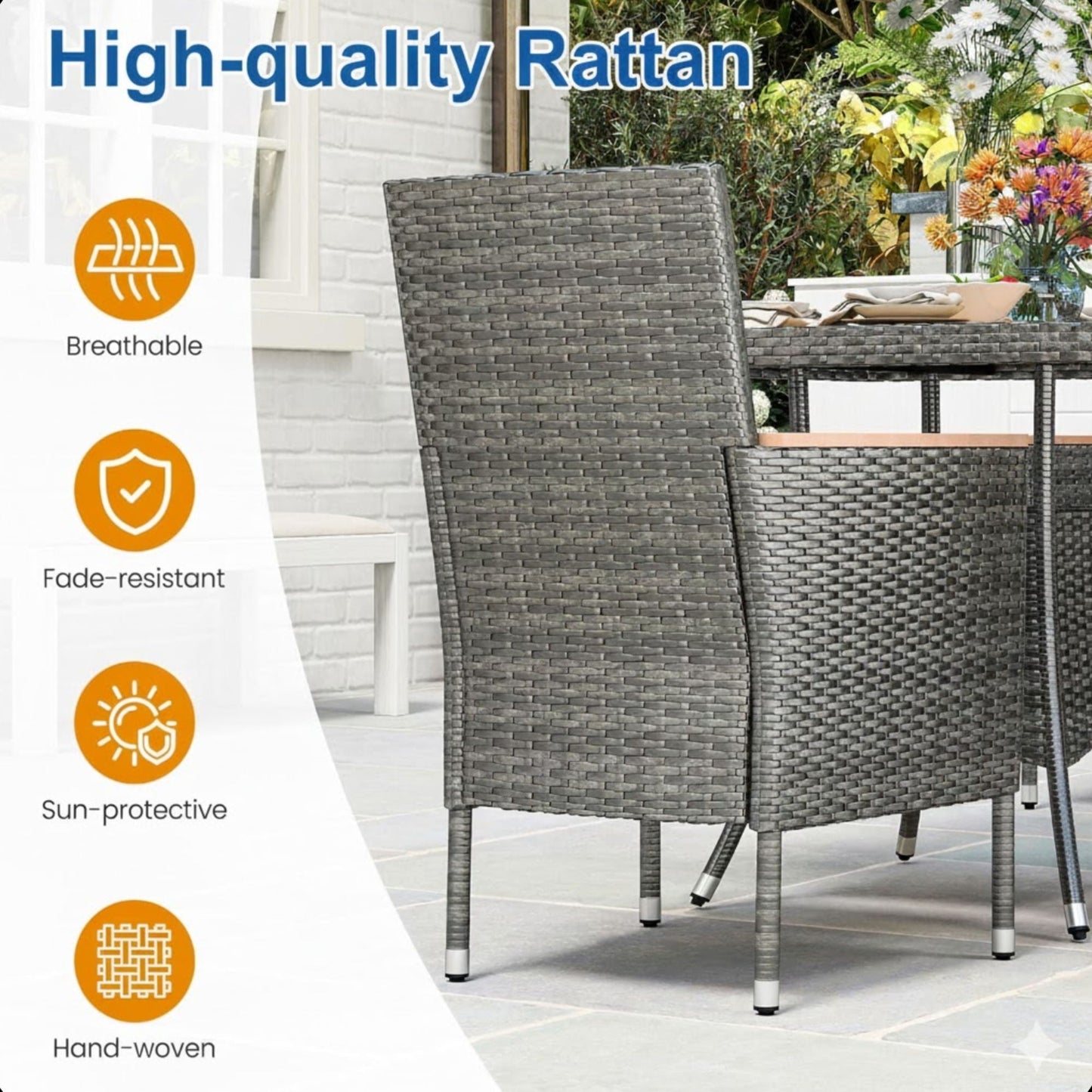 5 Piece Patio Dining Set With Table
