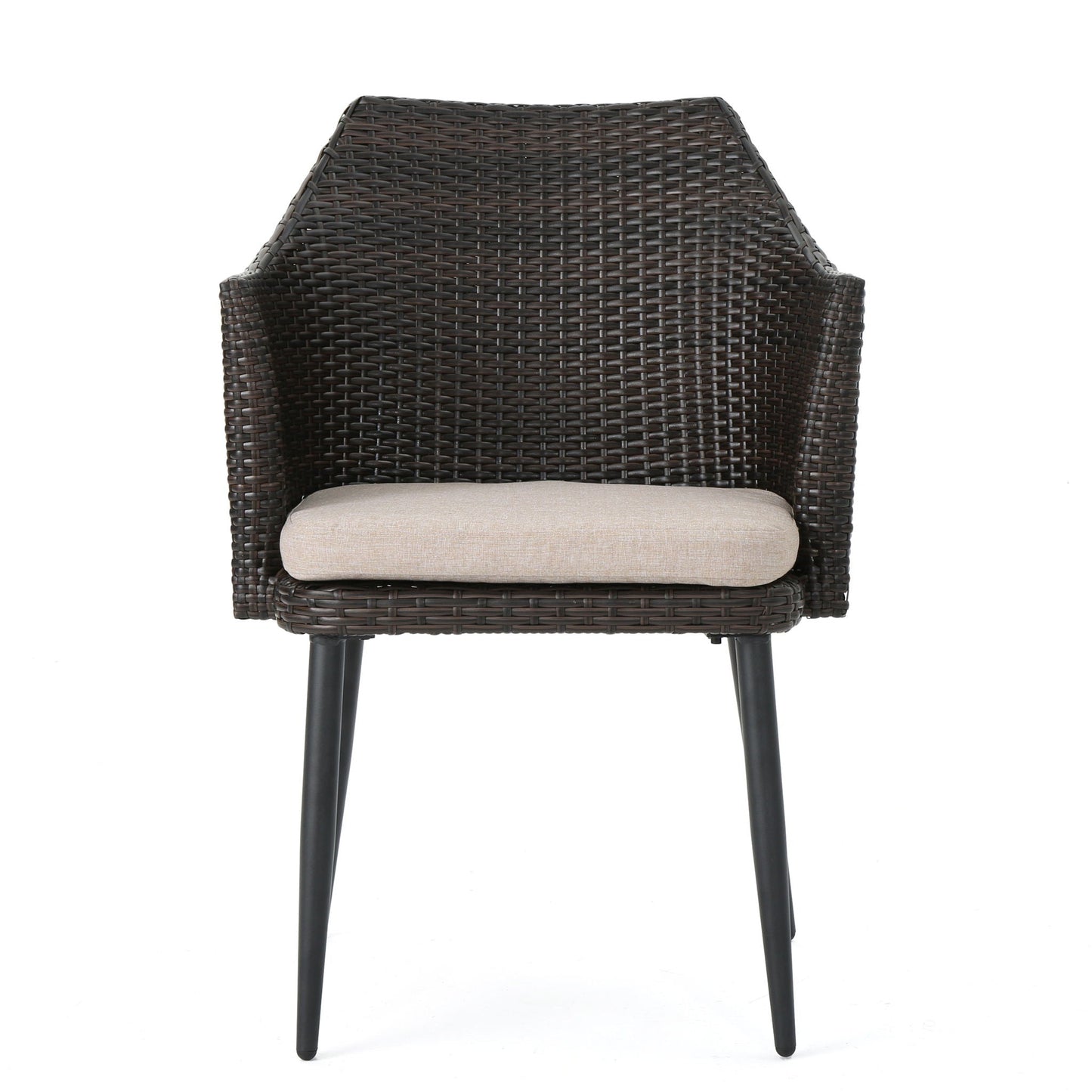 Kenneth 3 Pieces Chat Set Outdoor Furniture - Brown Multi
