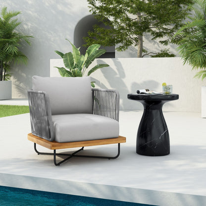 Lucca Outdoor Acacia Wood Chair