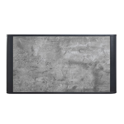 Raziela - Coffee Table - Concrete Gray & Black