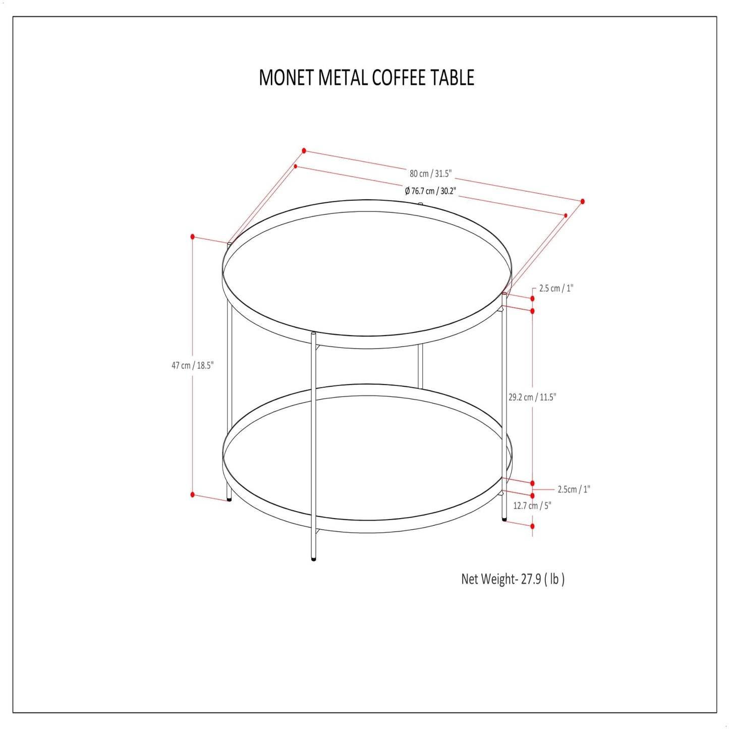 Monet - Handcrafted Table