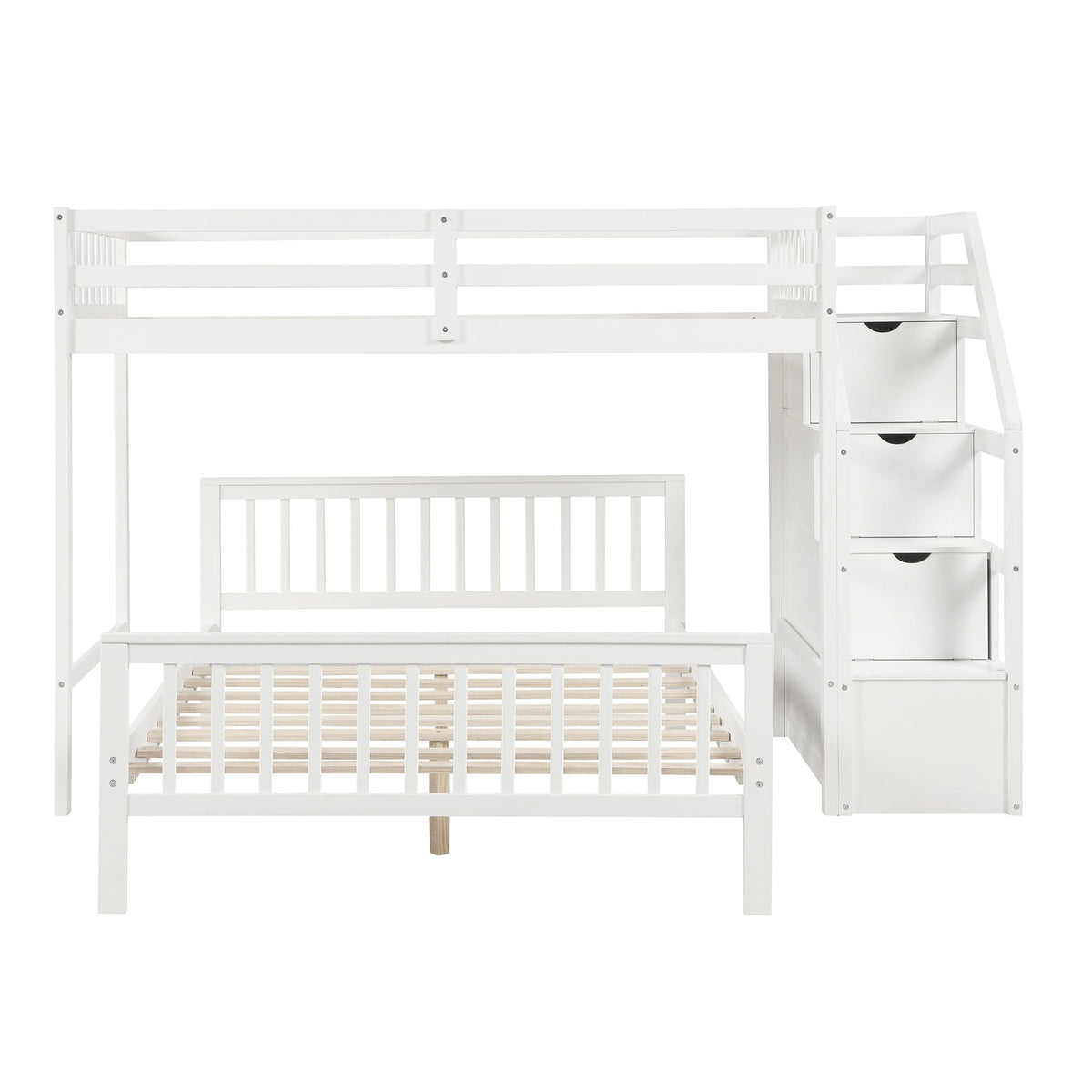 Loft Bed With Staircase And Storage