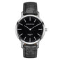 Stylish And Minimalist Two-hand Leather-strap Watch For Men And Women