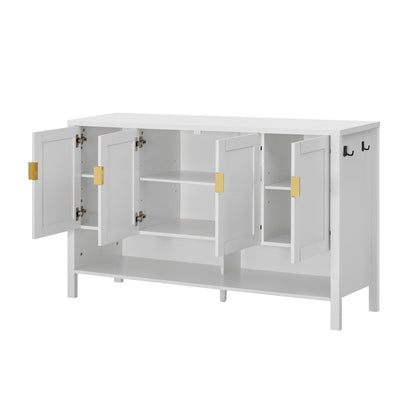 U_STYLE 55.1'' Storage Sideboard with 4-Doors