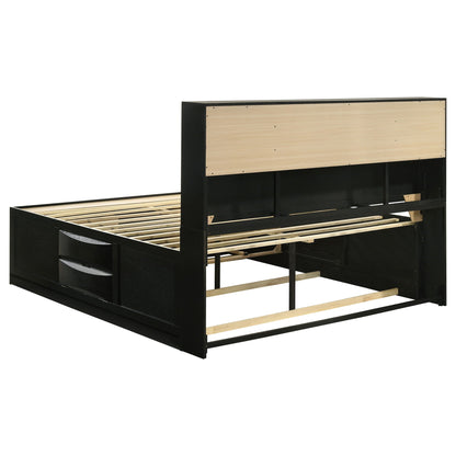 Briana 4-piece Eastern King Bedroom Set Black