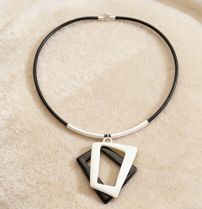Minimalist Geometric Pendant & Earring Set