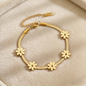 Trendy Snake Chain & Blade Bracelet Set