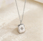 Minimalist Eight-Pointed Star Zircon Necklace