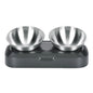 Easy To Clean Stainless Steel Cat Bowl Dog Food And Water Bowls With Stand Metal Cats Dogs Double Single Pet Feeding Feeder Bowl