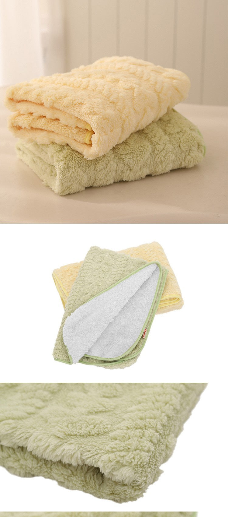 Thick Plush Waterproof Non-Slip Pet Pee Mat Cover For Cats & Dogs