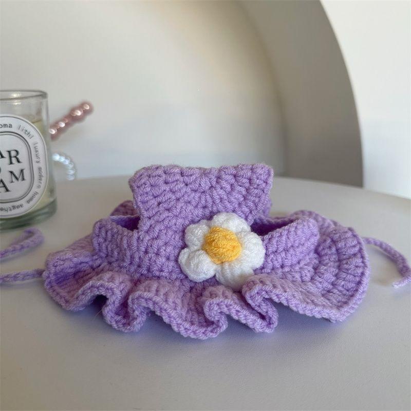 Pet Hat Dog And Pet Headwear Cute 3D Knitted Wool Bonnet Finished Cat Item