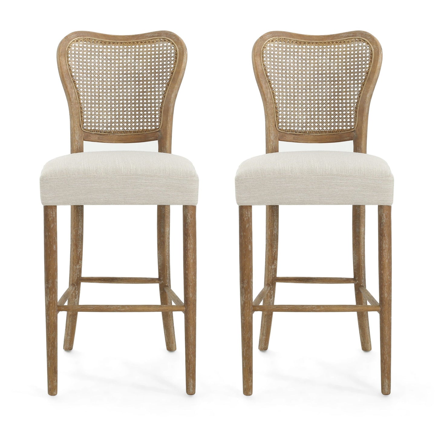 Barstool Set of 2 - Dark Brown