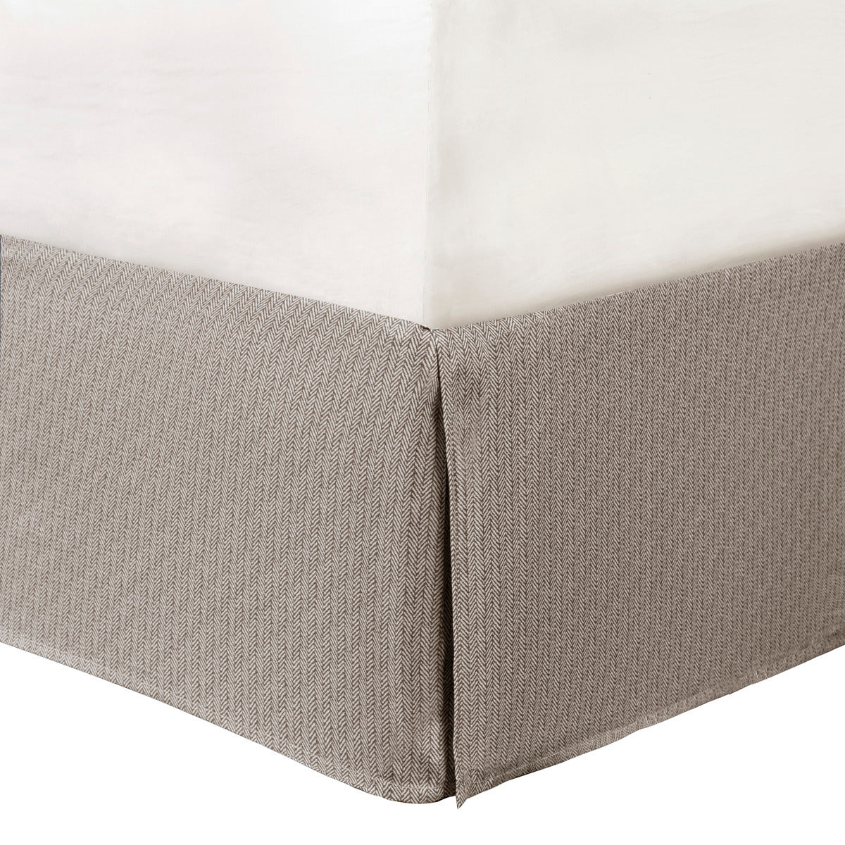 7 Piece Herringbone Comforter Set Neutral King