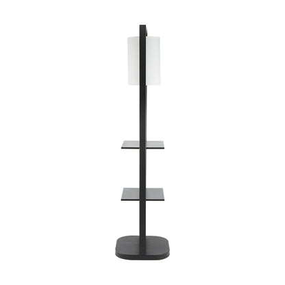 Two Tiered Vertical Shelving Stand with Light