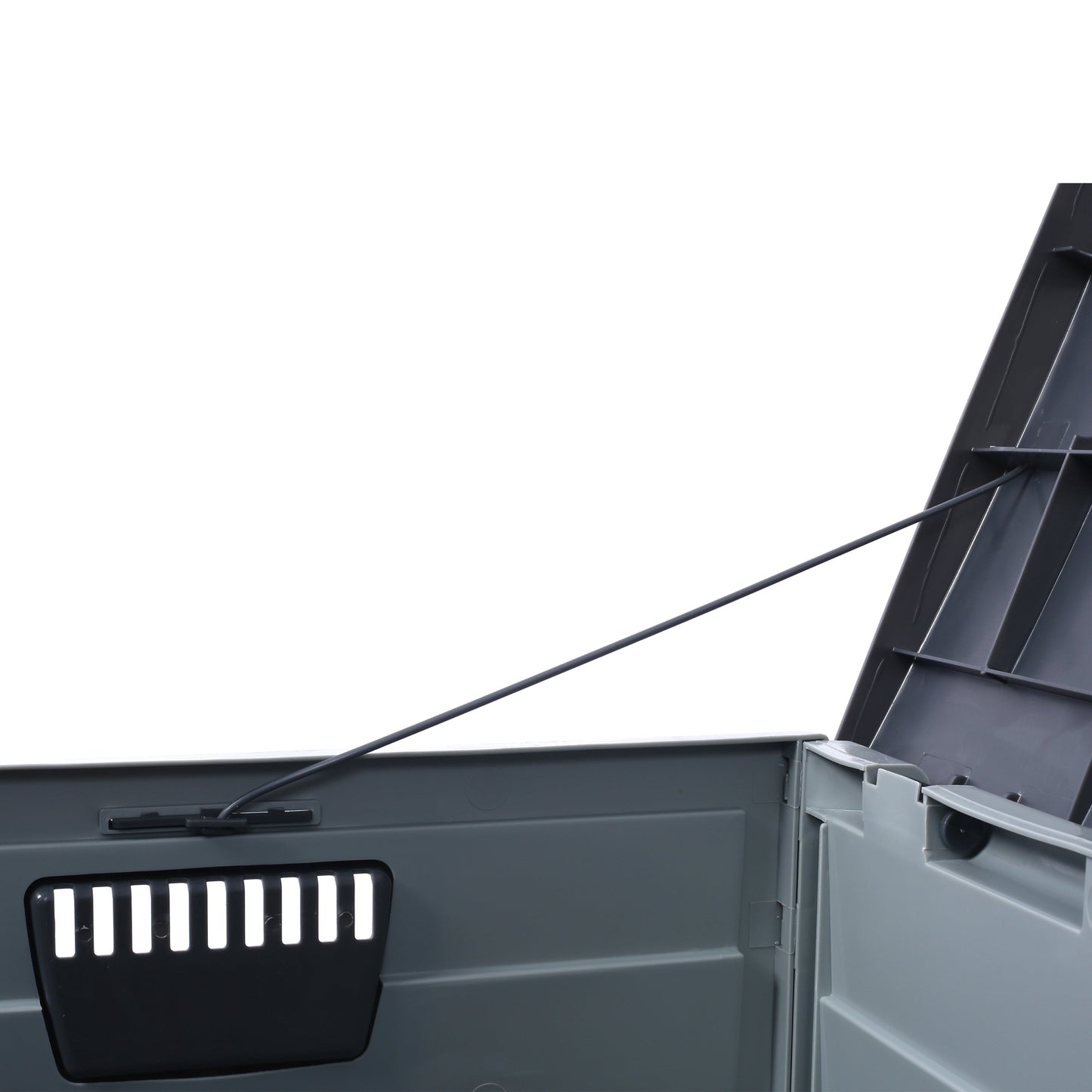All Weather UV Pool Deck Box Storage Shed Bin with Wheels