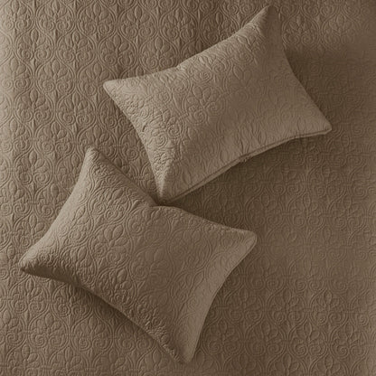 Reversible Quilt Set Mocha Full/Queen