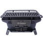 Oval Cast Iron Grill Outdoor Portable Charcoal Tabletop Skillet
