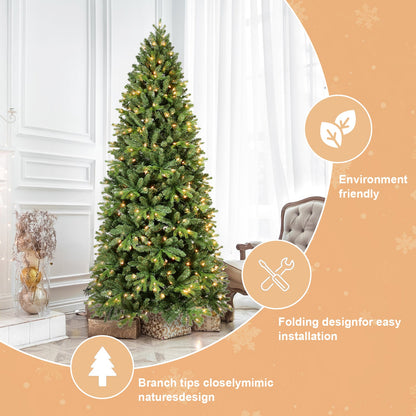 7FT Christmas Tree with 1375 Tips and 400 Warm Lights