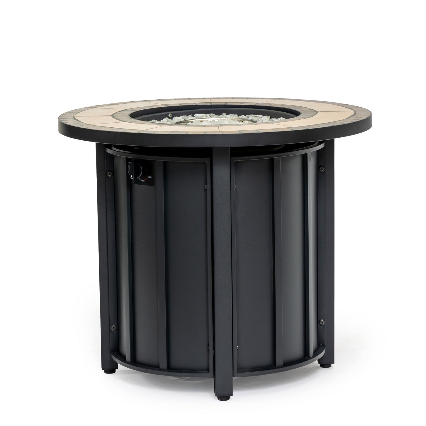 30" Propane Gas Fire Pit Table with Mosaic Ceramic Tabletop