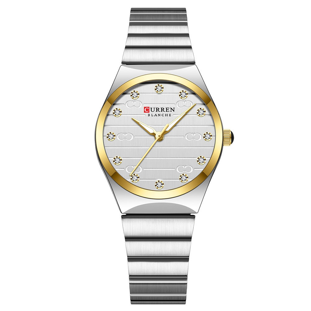 Womens Small Dial Mesh Strap Waterproof Watch