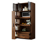 70.87" Tall Kitchen Pantry Cabinet with Multi-Tier Pull-Out Shelf