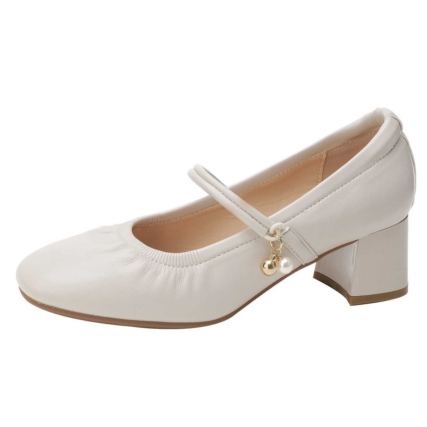 Non-slip Soft-soled Pumps For Women Mid-heel Chunky-heel Mary Jane Style Perfect With Cheongsams