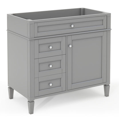 Bathroom Vanity With 2 Drawers And Tip-Out Drawer, Storage Cabinet