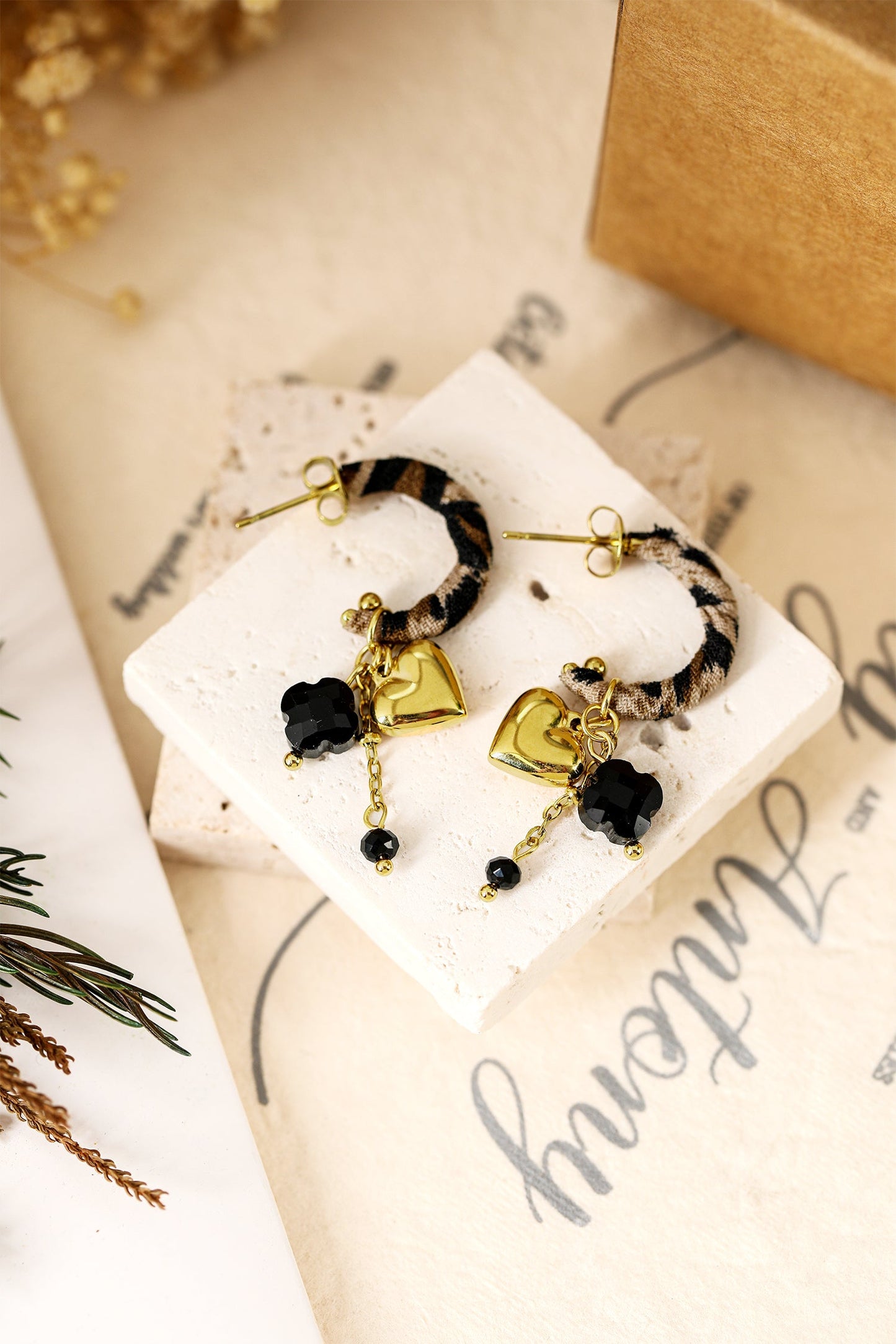 Bethany Wrapped Open Loop Earrings